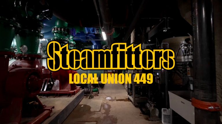 Steamfitters Title Over Large Mechanical Room