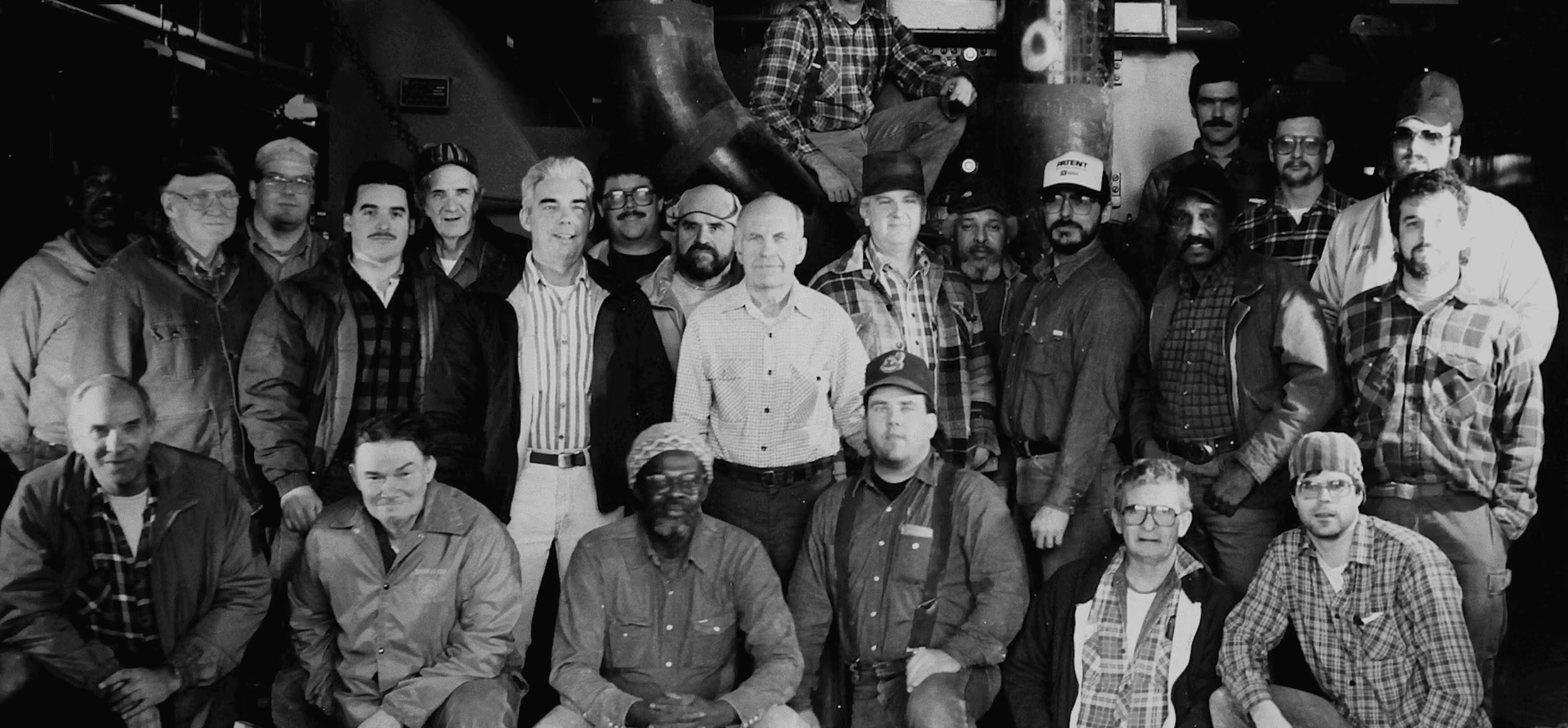 Historic group photo of Steamfitters Local Union 449 members
